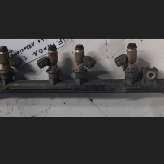 (AA8D2B) Rail con iniettori anello arancione Fiat PANDA 1.2 8V anno 2005 cod. 55195806