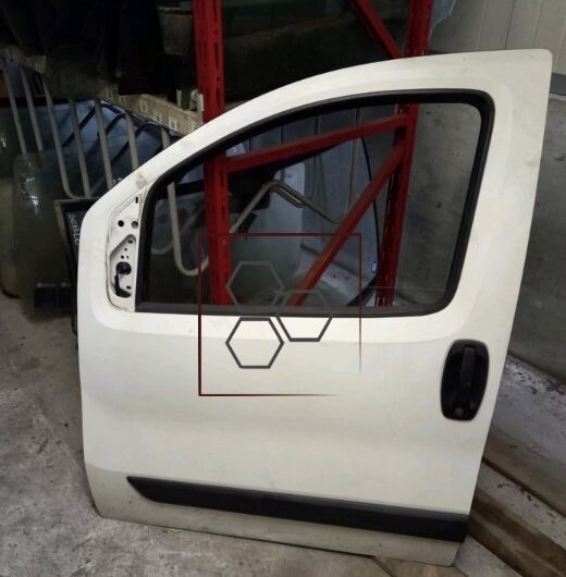 (39818B) Porta anteriore SX Fiat FIORINO anno 2010 colore Bianco cod. 1367187080