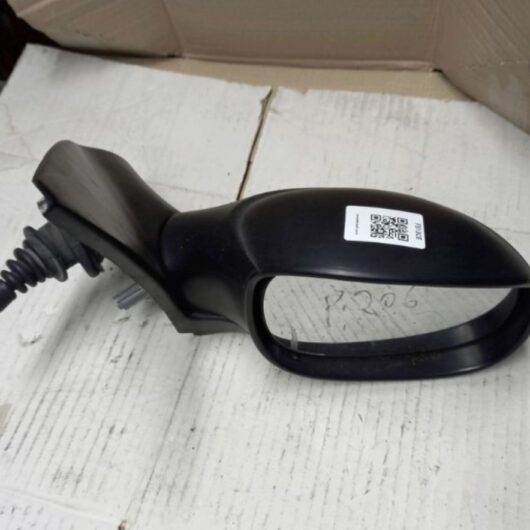 (F513CE) Specchio Retrovisore esterno DX Peugeot 206 anno 2001 colore nero regolazione manuale Cod. 1607130780