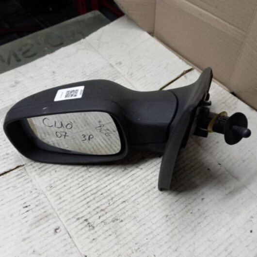 (B2327C) Specchio Retrovisore esterno SX Renault CLIO anno 2007 colore nero regolazione manuale Cod. 7701061190